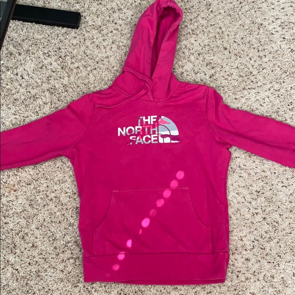 Pink North Face Hoodie